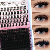 YIDUO lashes clusters with spikes bottom, dramatic anime-inspired volume for bold eyes.