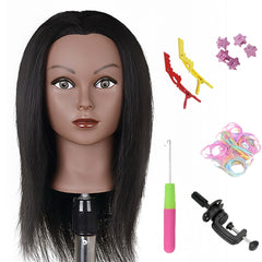 Yiifiulyn mannequin head with stand for stable styling practice