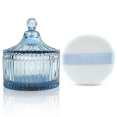 YILUSHENGHUA ultra-soft powder puff in grey-blue delivers smooth, even makeup application.