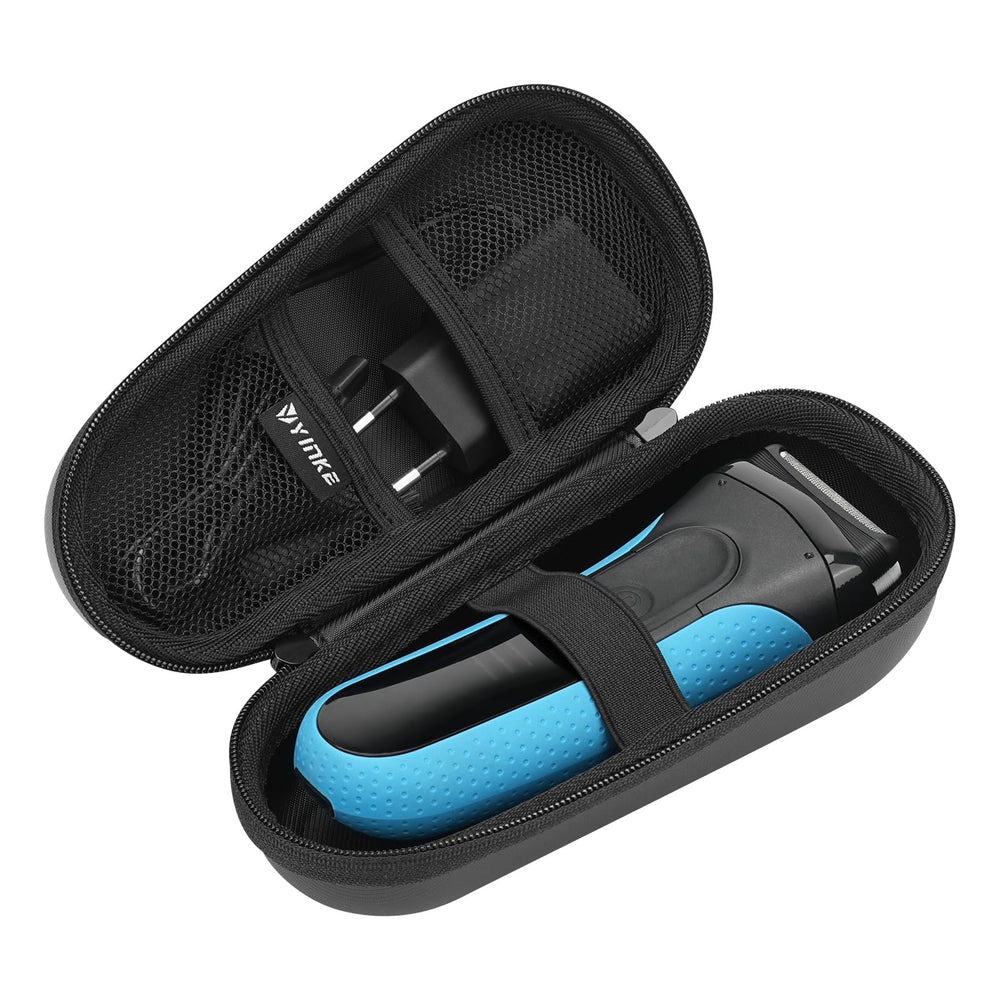 Yinke case for Braun with hard-shell protection shown in close-up for travel