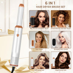 Yitrust oval hot air brush close-up highlighting smooth finish and ergonomic handle