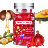 YKJHCSL No Rinse Serum bottle showcases silky, manageable hair.