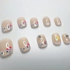 YKZFUI ABS acrylic press-ons offer durable natural-looking nails