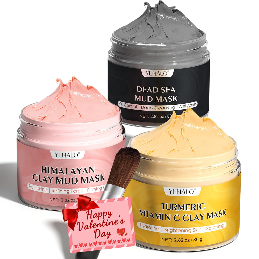 YLNALO turmeric vitamin C clay mask jar for radiant, even-toned skin.