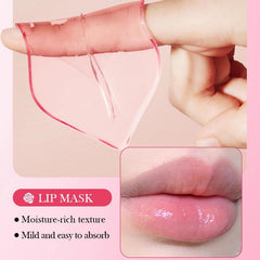 YMEYFAN Rose Pink Eye Patches close-up highlights soothing, hydrating formula.