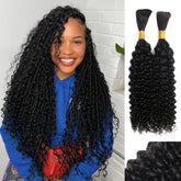 YNiSew boho curly braiding hair bundles for natural-looking braids