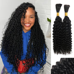 YNiSew boho curly braiding hair bundles for natural-looking braids