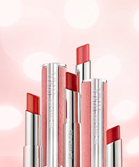 Close-up of YNM Candy Gloss Balm application highlighting smooth layer.