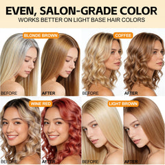Yocisku Hair Dye Shampoo lather massaging through hair for even color