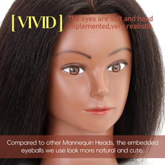 YODIDI mannequin head on table clamp stand for stable styling practice.