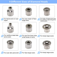 Yofuly diamond head for precise exfoliation on the face