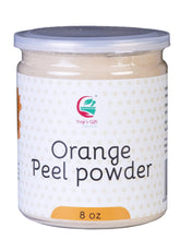 Packaging of Yogi’s Gift orange peel powder showing a vitamin-rich natural formula.