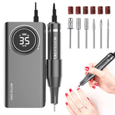 YOKE FELLOW nail drill with RPM display for precise speed control in salons.