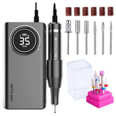 YOKE FELLOW rechargeable nail drill delivers fast 35000rpm performance for manicures.