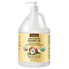 Yoken coconut oil liquid bottle pour for easy massage application