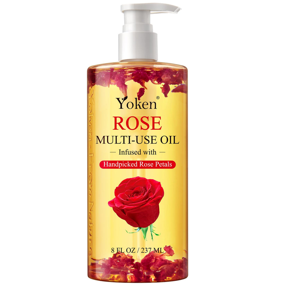 Yoken multi-use oil bottle with pump for easy daily hydration