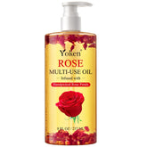 Yoken multi-use oil bottle with pump for easy daily hydration