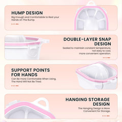 Yokilly efficient design uses less liquid for finger or toe soaking
