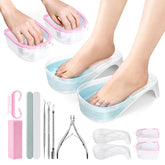 Yokilly hand-toe nail soaking bowl demonstrates ergonomic design for comfortable soaking
