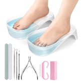 Yokilly toe nail soaking bowl with shoe design eases foot fatigue during home care