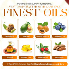 Yoni Rescue apricot jojoba avocado oil blend detail.