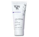 Yon-Ka Paris Age Defense Day Cream texture close-up showing light whipped formula for fast absorption.