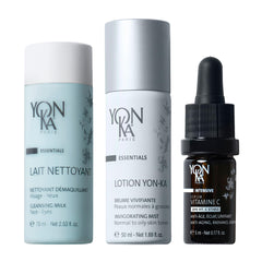 Yonka Gentle Milk Cleanser travel bottle for gentle cleansing and makeup removal on the go.