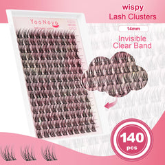 Yoonoya C-curve lift lash clusters emphasize the lid line with gentle curl.