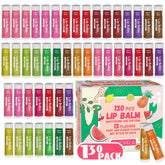 Yopela 130-pack lip balm set with 13 flavors for lasting hydration