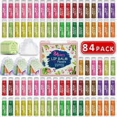 Yopela lip balm collection showing 14 flavors for daily moisture