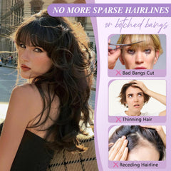 Yorda Bangs Hair Clip in use for a professional look
