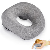 Yoshiko face-down pillow with breathable hole supports recovery comfort.