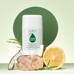 Young Living CitraGuard deodorant packaging on shelf highlights vegan-friendly formula.