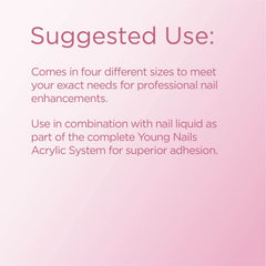 Young Nails cover powder begins to set in about 75 seconds for faster service.