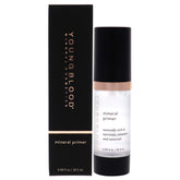 Youngblood Mineral Primer in a clear bottle creates a smooth base for lasting makeup.