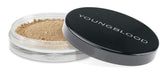 Youngblood Nateral Mineral Loose Foundation Tawnee bottle shows adjustable coverage and natural glow.