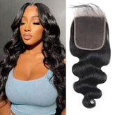 Youngirl 5x5 HD lace closure in 10 inch body wave for natural part.