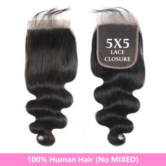 Youngirl pre-plucked baby hair closure for realistic hairline and easy styling.