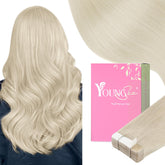 YoungSee tape extensions pack with 20 pieces for versatile hairstyles