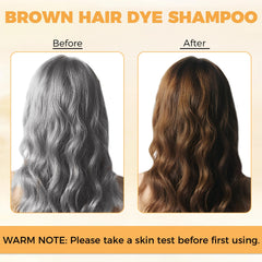 YOURTONE 3in1 hair color shampoo application demonstrating easy at-home dye routine