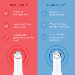 YOUTHLUX Eye & Face Wand LED glow modes brighten the under-eye area