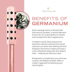 YOUTHLUX Radiance Roller enhances absorption of skincare products.