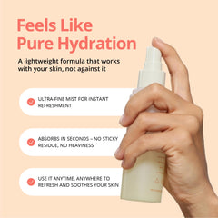 YOUZU Hypochlorous Acid Daily Refresh Spray promotes calm, hydrated skin.