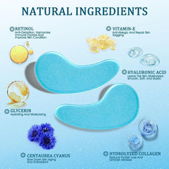 YOYORY formula with hyaluronic acid and collagen nourishes eye skin.