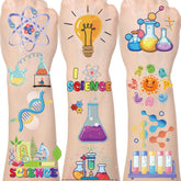 Yoyuspy science tattoos eight-sheet bundle for STEM party favors.