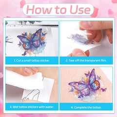 Yoyuspy application steps showing easy tattoo application process