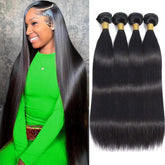 Ysivonu 12A Brazilian virgin straight weft close-up shows durable, tangle-free hair