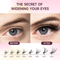 YSQDAQ length range 9-16mm creates versatile looks.