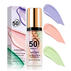 YU KUI LX 3in1 primer face close-up neutralizes redness with green shade