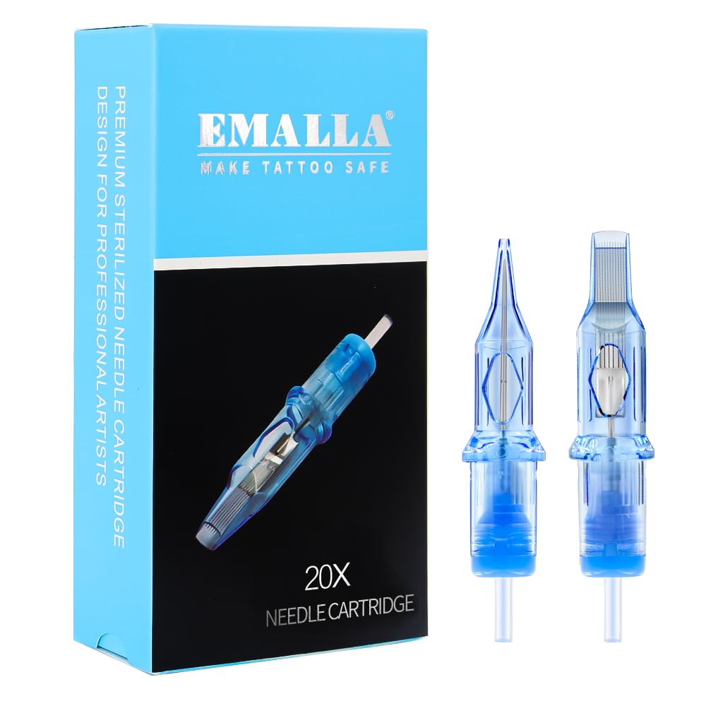 Yuelong tattoo cartridges 20pcs needles pack for clean, ready-to-use application.